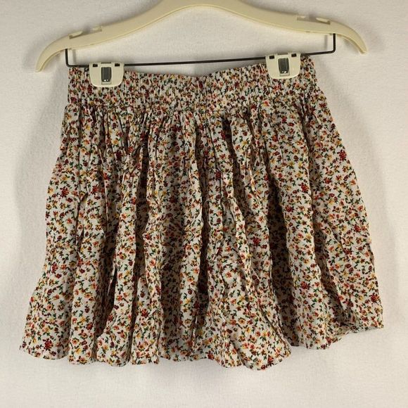 Forever 21 Womens Juniors Multicolor Floral Miniskirt Size M - Picture 2 of 8
